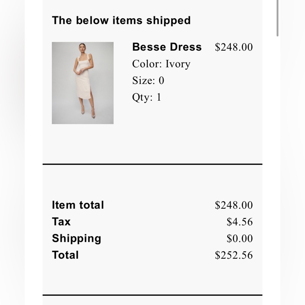 reformation Besse dress